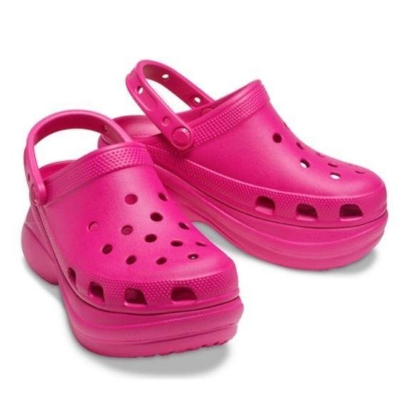 Shoes - Hot Pink Lightweight "Croc Style" Platform Clogs